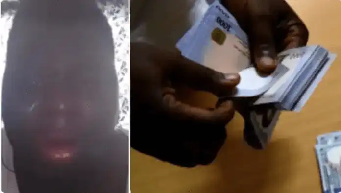 man sheds tears on social media