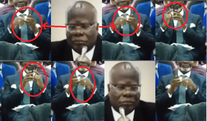 Gabby Otchere Darko caught on camera giving Apor co-chairs Hon KT Hammond (Video)