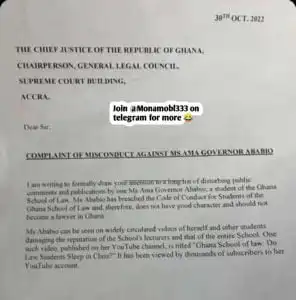 Why Ama Governor was denied a call to the bar