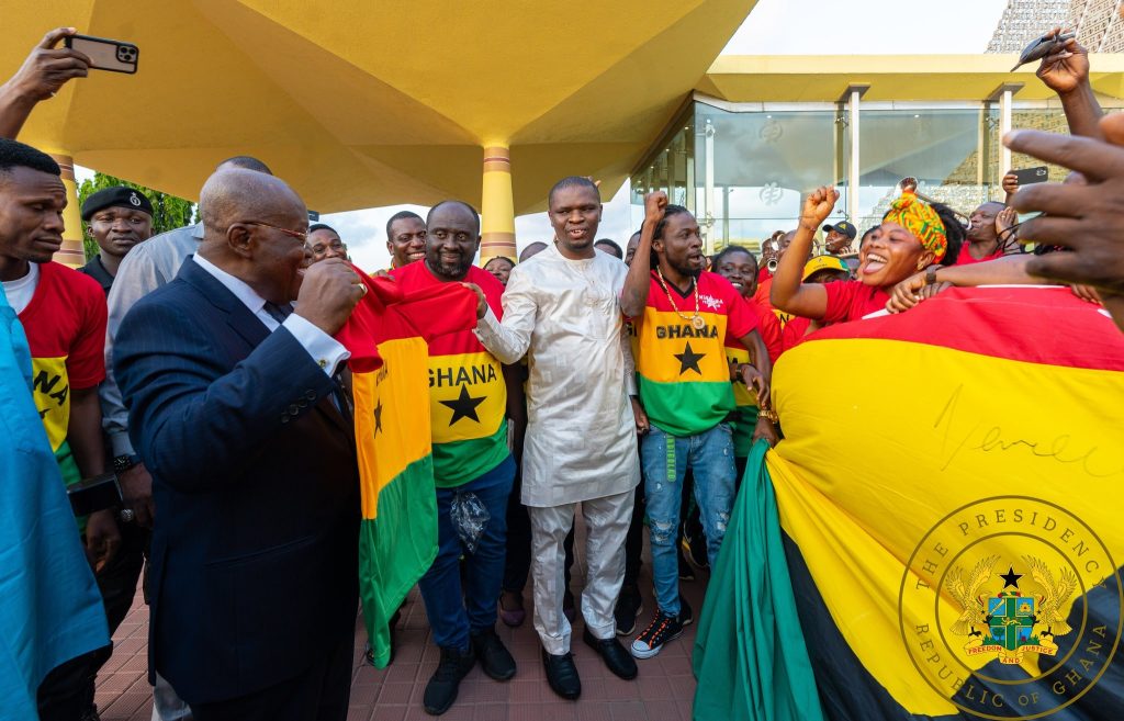 President Akufo Addo calls for 100% support for the Black Stars (Pictures and Video)