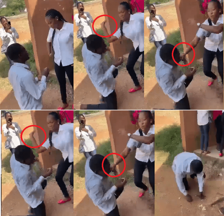 lady slaps lover for proposing