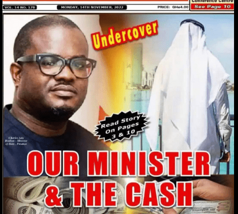 Galamsey Economy: Anas releases a hot message titled "Our Minister & the Cash"