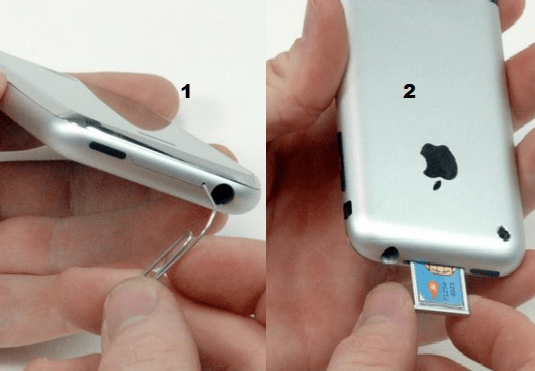 remove the SIM card from 1st Generation iPhone