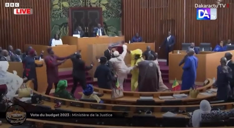Male Senegalese Mp Hits Female Colleague In Parliament