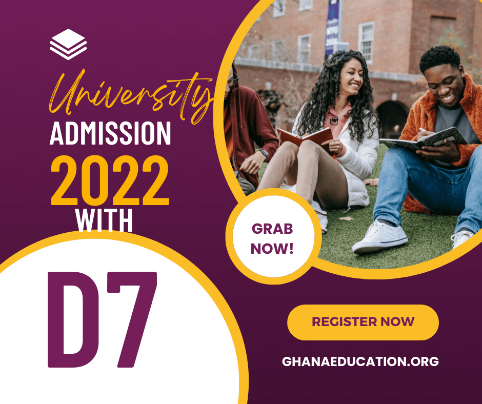 Gain University Admission with your WASSCE 2022 D7 Now!!!!
