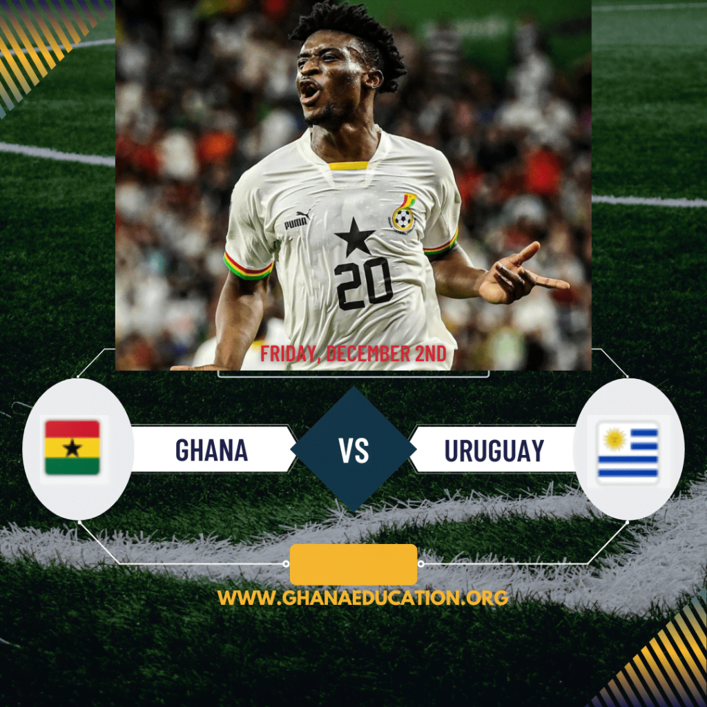 2022 FIFA World Cup: Ghanaian hearts to be broken by Uruguay. A win will secure round 16 qualification, a loss will end the dream FIFA to ban Ghana’s Mohammed Kudus