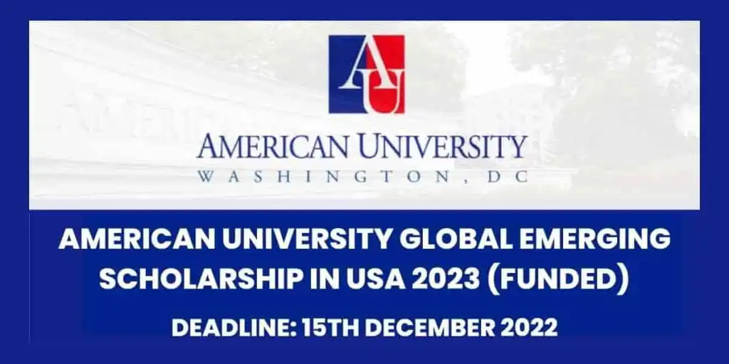 American University Emerging Global Leader Scholarship