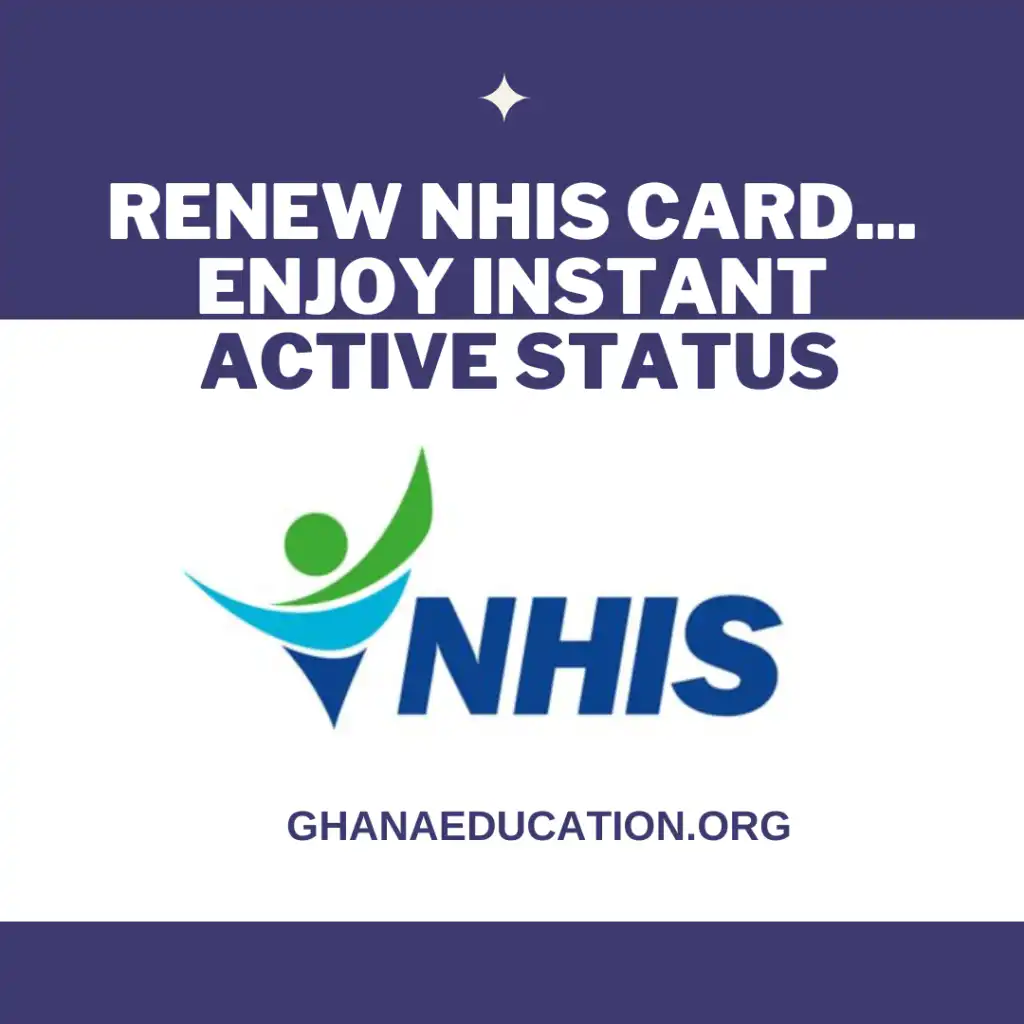 How to renew NHIS card and enjoy instant active status Dec 31st is the Closing date