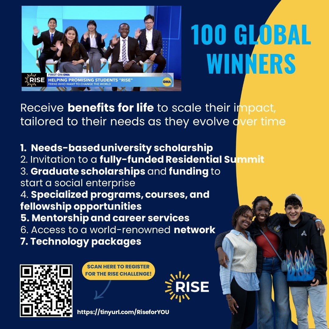 15-17-year-olds Worldwide Rise 100-Day Challenge Competition Launched