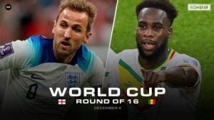 Watch the FIFA World Cup Qatar 2022 Live Streaming of the England vs Senegal Round of 16  Match here