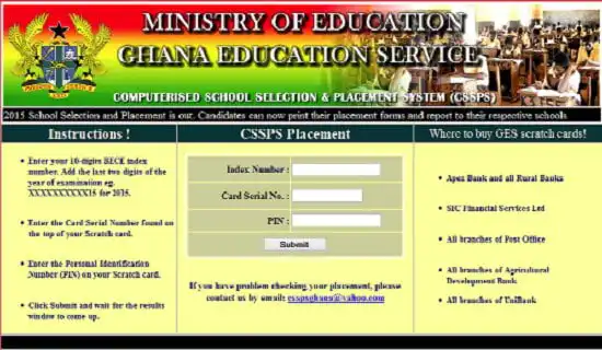 school placement for 2022 BECE candidates