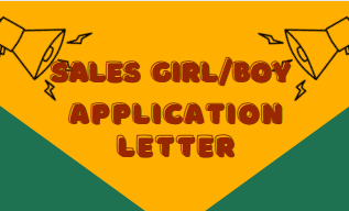 how to write application letter to be a sales girl