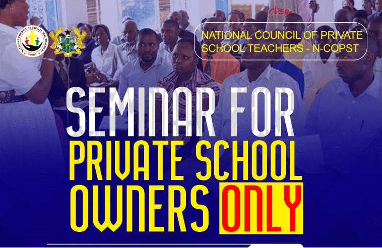 National Council for Private School Teachers (N-COPST) is organizing a Seminar for Private School owners to help them exploit opportunities