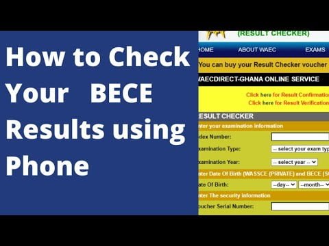 how to check 2022 BECE results on your phone