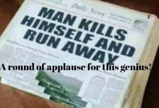 Man Kills Himself And Runs Away