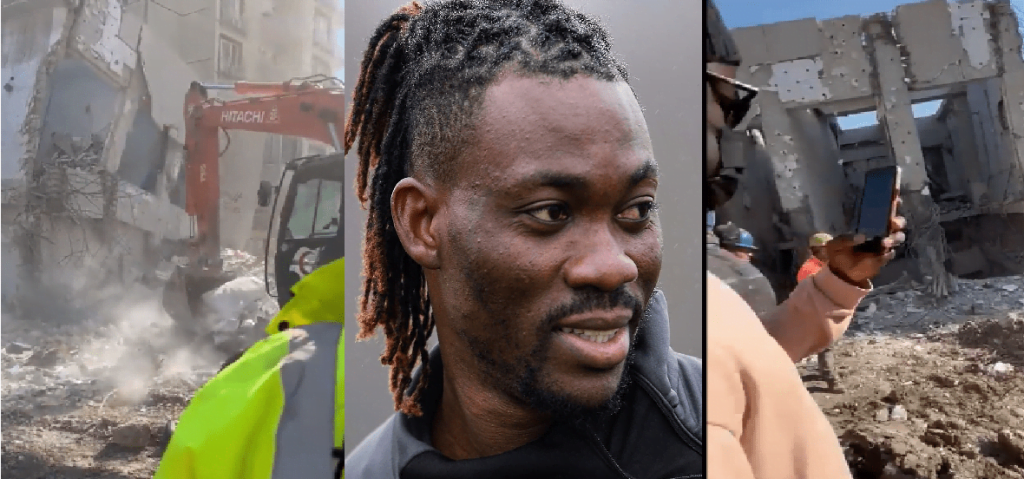 Breaking Video: Miners getting onto ninth floor where Christian Atsu is believed to be trapped