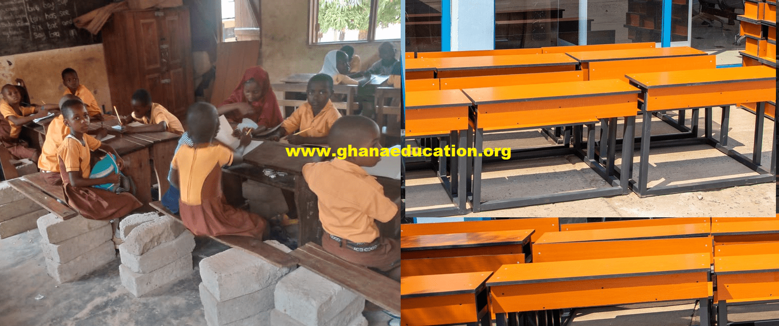 MoE Dispatches over 2300 dual desk to Kpandai after EduWatch publication of shortage