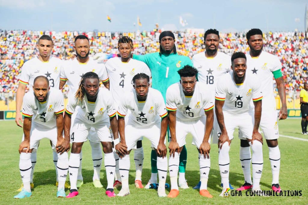 Ghana Line-ups against Angola