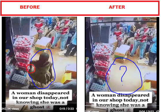 A woman mysteriously disappears from live CCTV footage (VIDEO) Everyone is asking if she is a ghost or whether she has powers