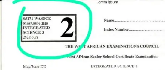 2023 WASSCE Integrated Science
