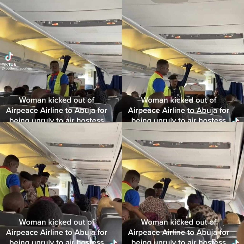 Video Shows Woman Being Kicked Off Abuja Bound Plane 