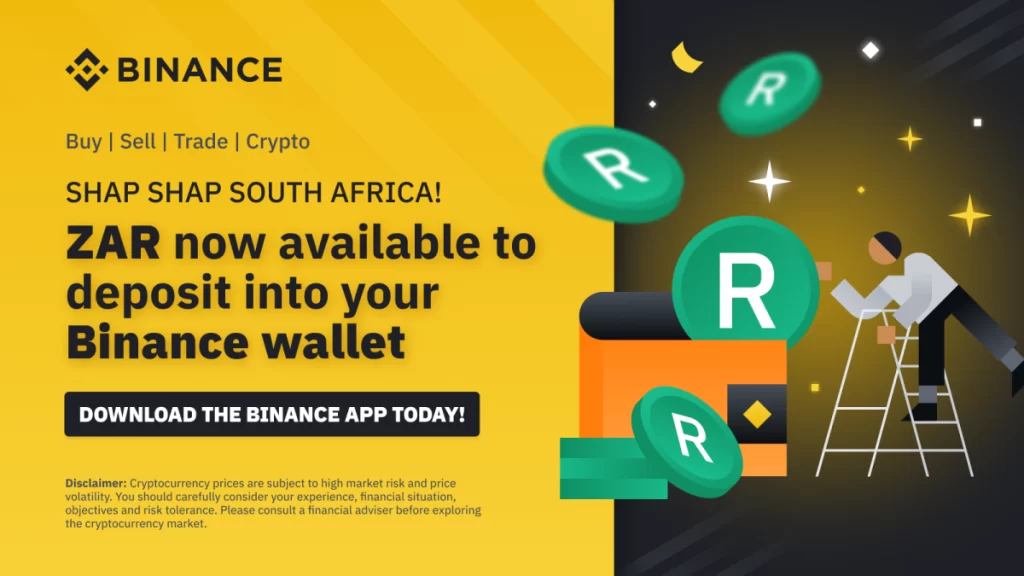 Binance adds South African Rand to their platform