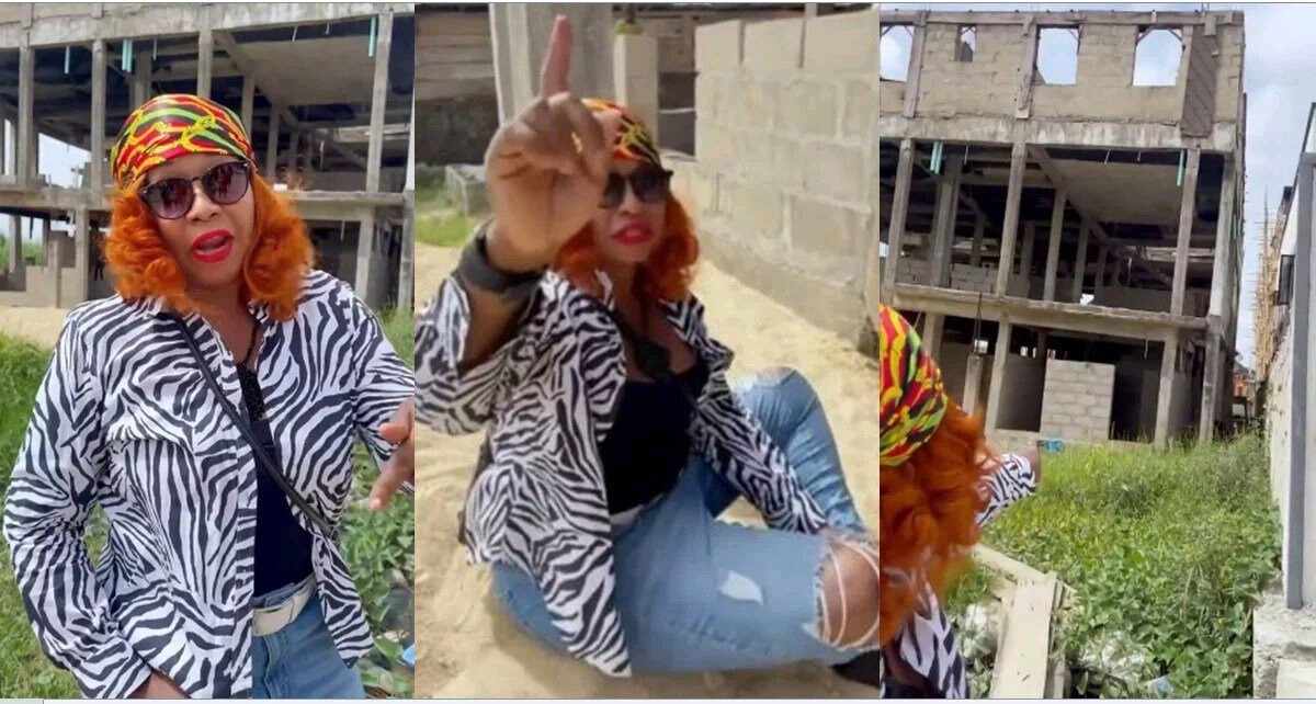 VIDEO: US-Based Woman Cries Like A Baby After Seeing The Storey Building Her Brother Built Her After 40 Years