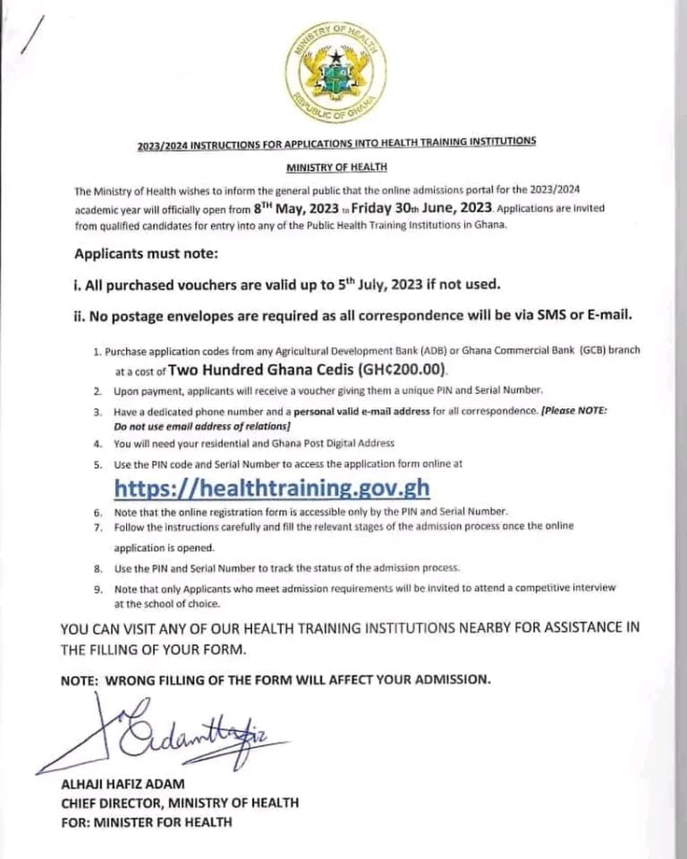 2023-2024-nursing-training-admission-forms-out-apply-here