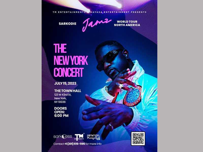 Sarkodie Announces JAMZ Concert At NYC Town Hall