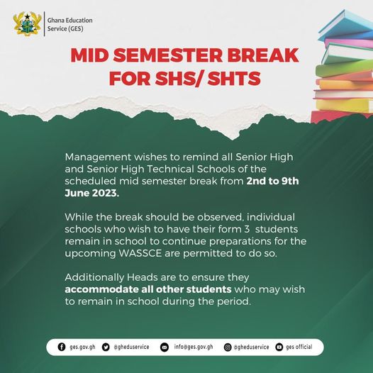 SHS/SHTS Students Mid-Break