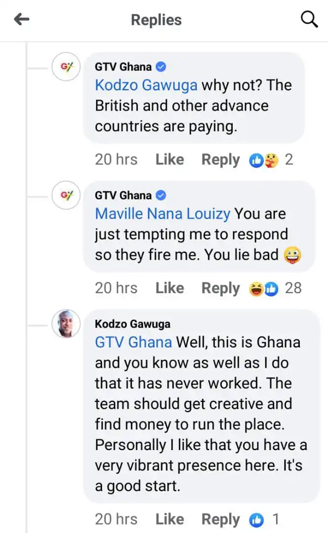 Netizens React After GTV Ghana Official Page Asks 'Hilarious' Question
