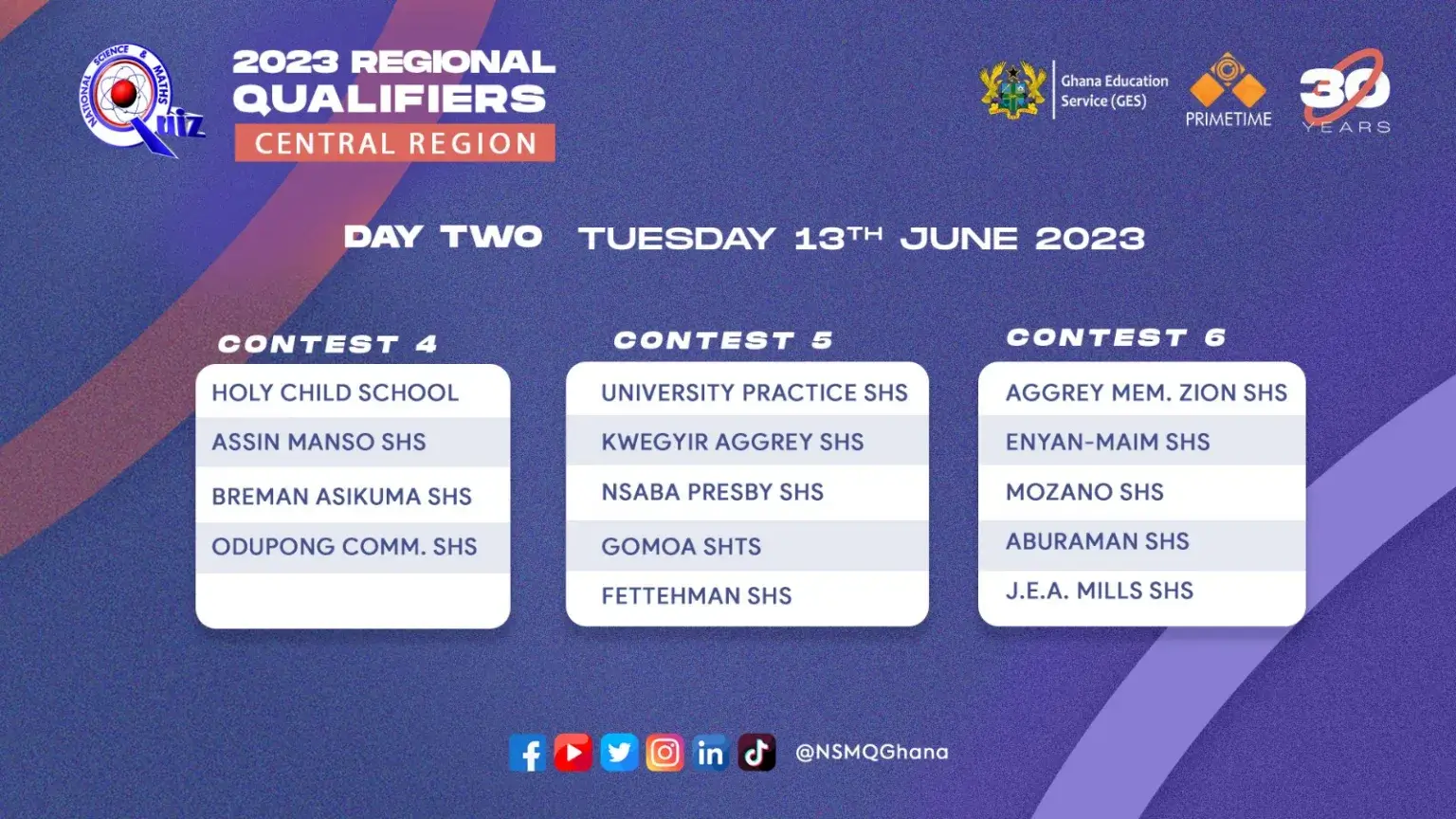 NSMQ 2023 Regional Qualifiers