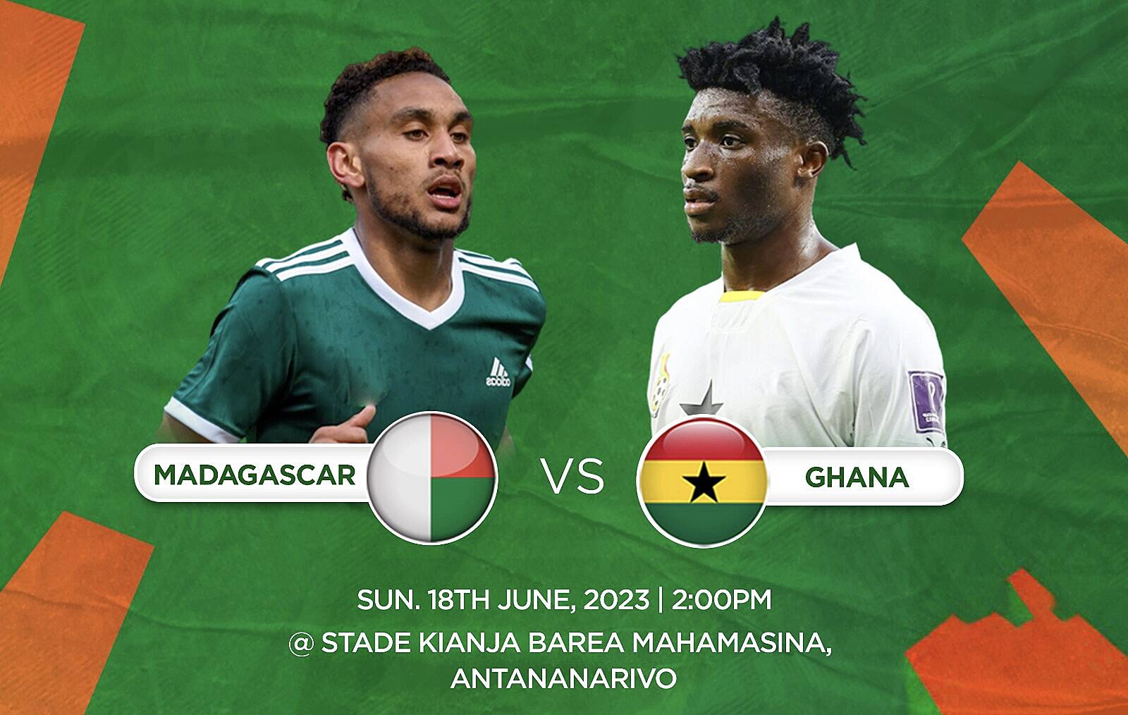 Madagascar Vs Ghana: Live Stream of AFCON Qualifier