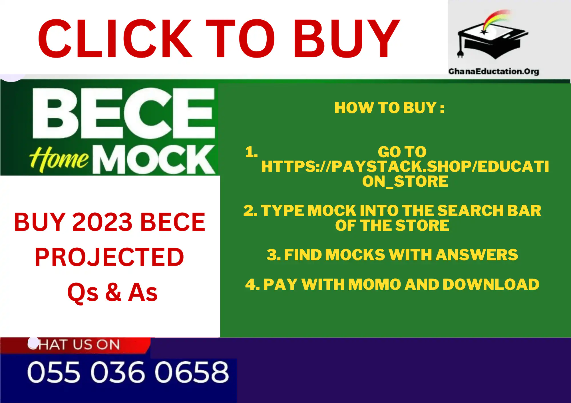 Final Reminder: Pass 2023 BECE with our mocks, don’t ignore this advice