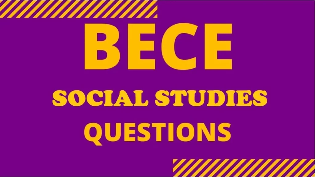 2023 BECE Social Studies