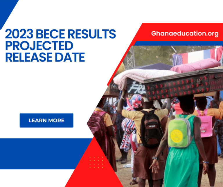 2023 BECE Result Release Date Projected