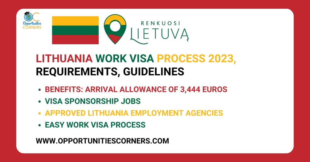 Lithuania Work Visa Process 2023