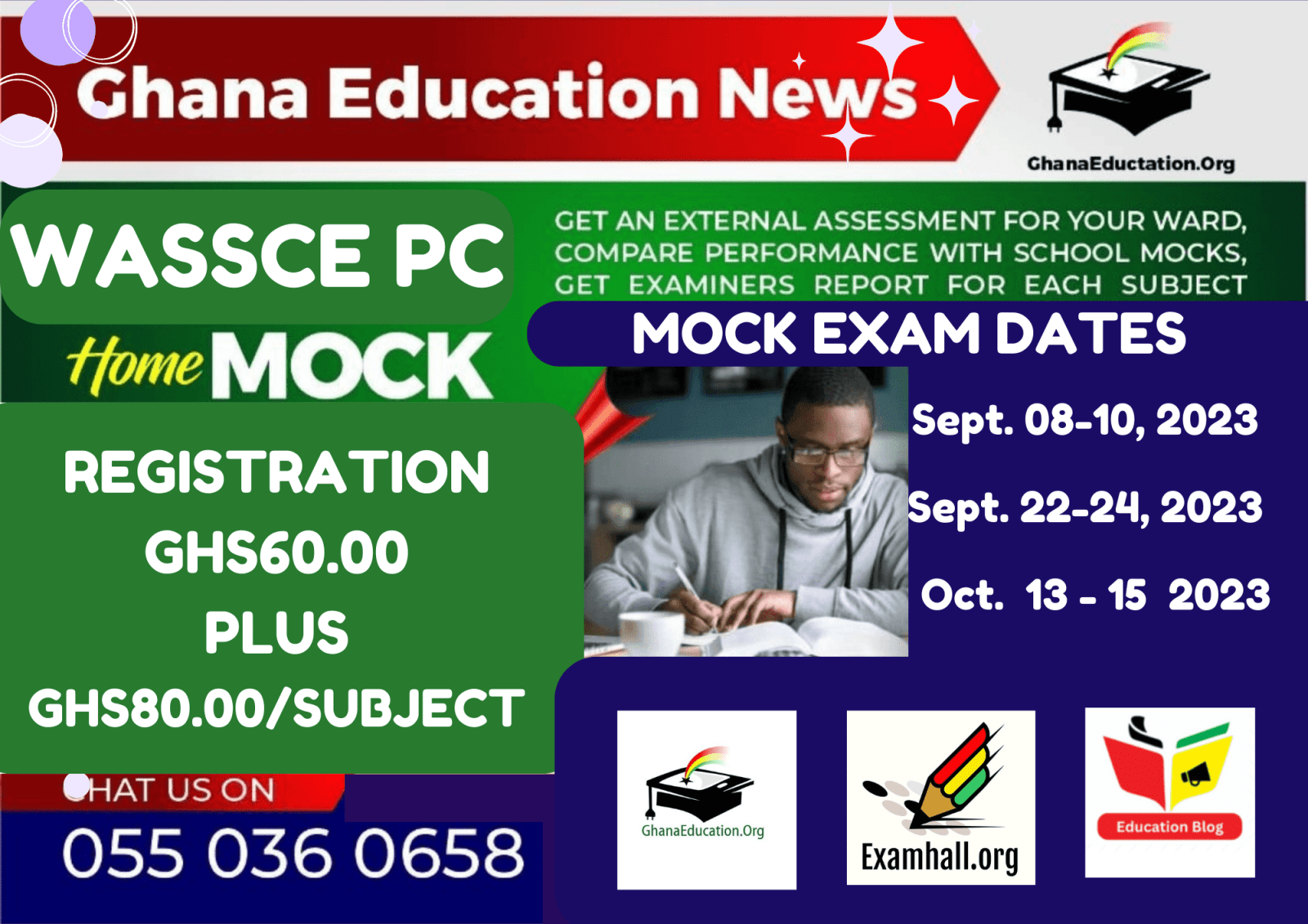 Pass 2023 NOV/DEC (WASSCE PC) With GEN Home Mock (Dates, Fees, Etc)