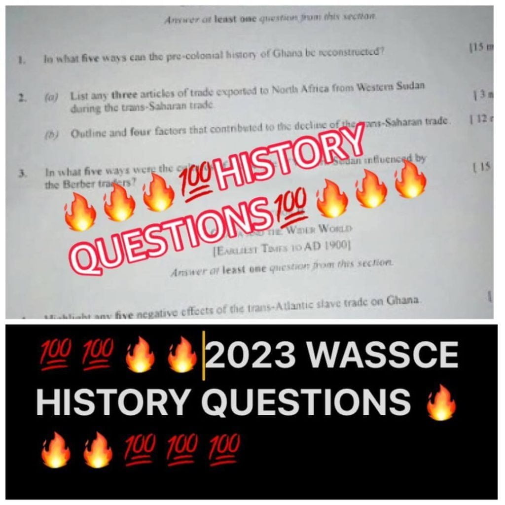 2023 WASSCE History Questions