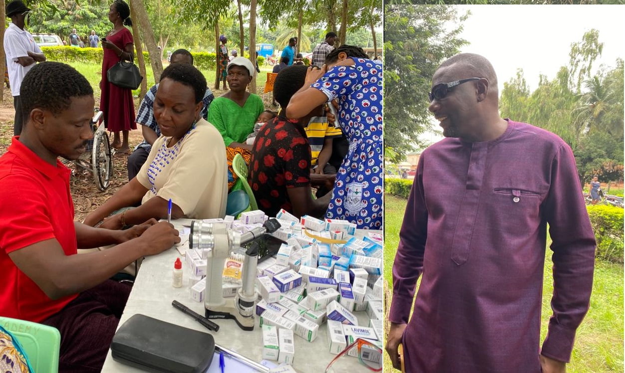 NDC PC-Elect For South Tongu Constituency Organizes Free Eye Screening For Constituents