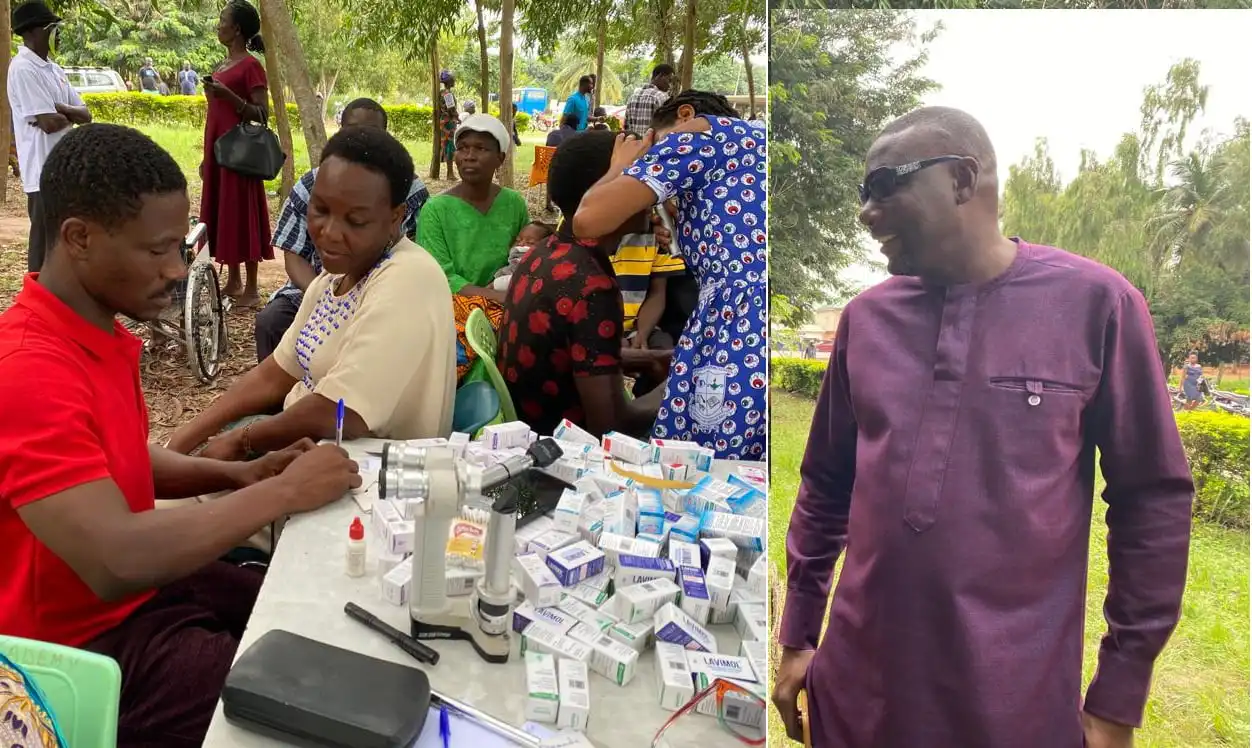NDC PC-Elect For South Tongu Constituency Organizes Free Eye Screening For Constituents