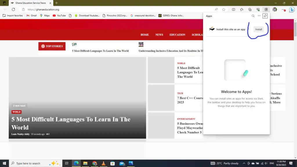 Convert Websites into an App on Windows