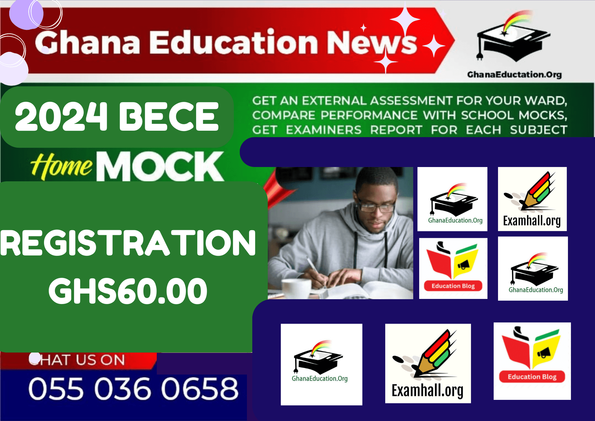 2024 BECE Home Mocks First update and registration Ghana Education News