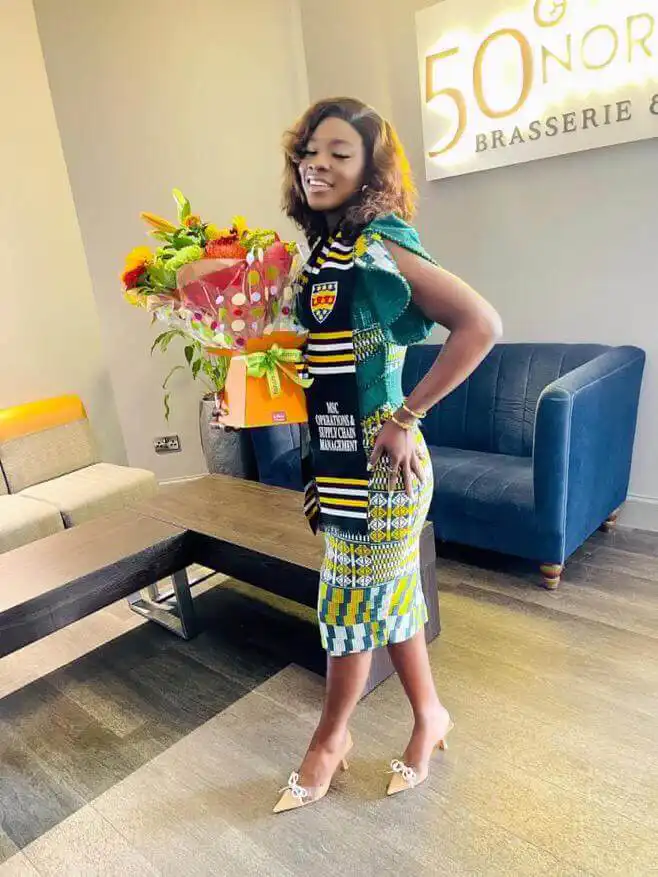 Nifa SHS Alumna, Afia Amoah Mai Bags Master's Degree In The UK