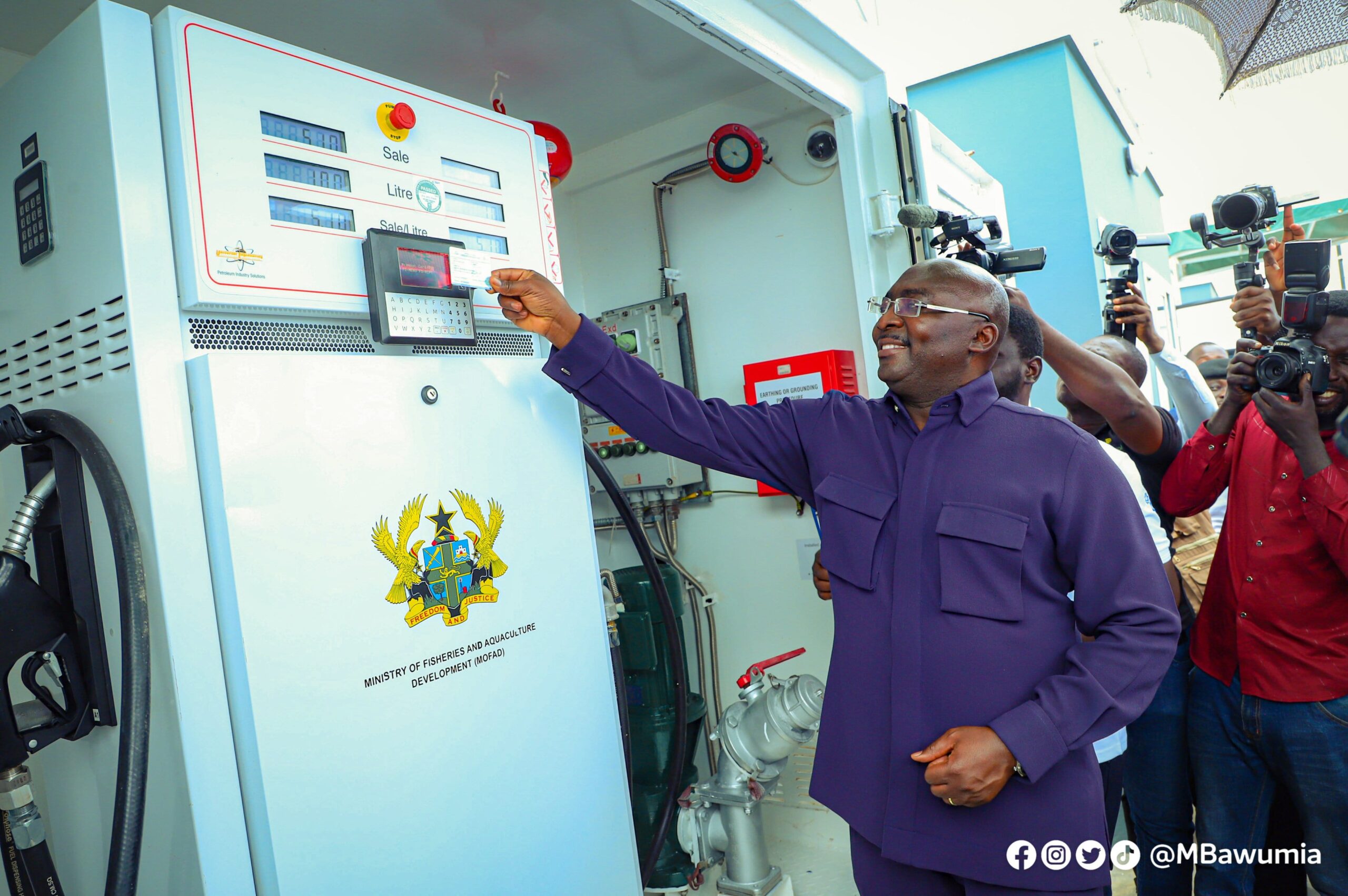 VP Bawumia Commissions Ghana’s Automated Premix Fuel Dispensing and Monitoring System