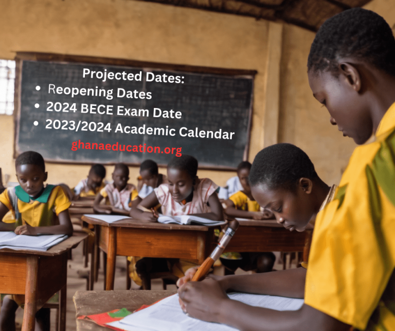 Projected Dates Reopening, BECE and 2023/2024 Academic Calendar