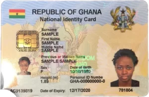 Find Missing Ghana Card