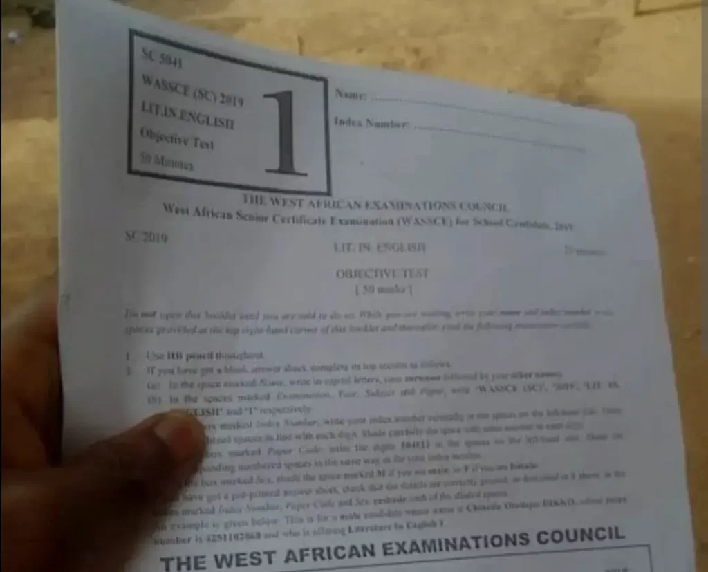 WASSCE 2023: English Language Sample Composition Questions