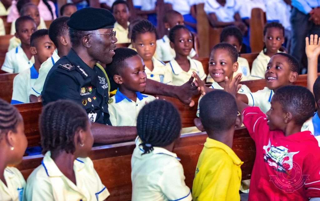 Leadership Of Police Service Starts Snatch Them Young Policing Initiative With Visits St. John The Evangelist Catholic School