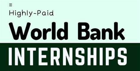 World Bank Legal Vice Presidency Paid Internship 2023